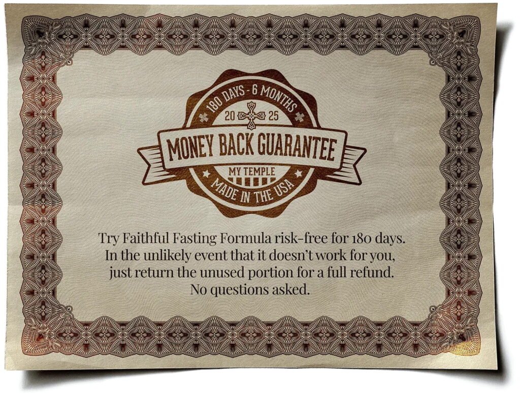 Faithful Fasting Formula Money Back Guarantee